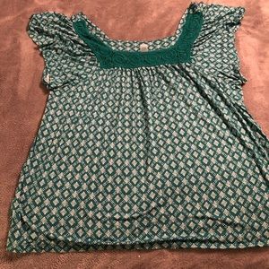 Old Navy Greenish-Blue Blouse NWOT.